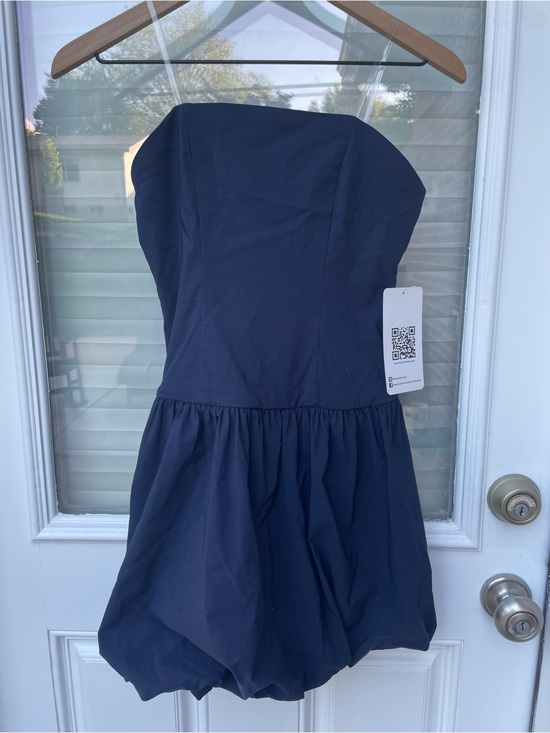 Emerald Sundae Other - Emerald Sundae Navy Strapless Bubble-Hem Party Dress